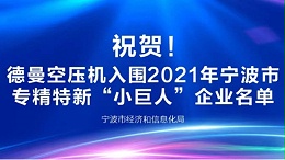 祝贺！德曼登榜2021年宁波专精特新“小巨人”企业